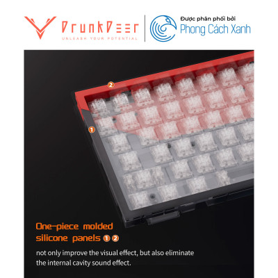 Bàn phím từ HE DrunkDeer G75 | Magnetic Switch - Rapid Trigger - Hàng Chính Hãng