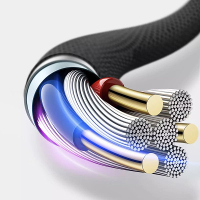 Jack Chuyển Wiwu AUX Stereo Cable 3.5mm To USB- C YP03 Chất Liệu Hợp Kim Nhôm Chất Lượng Cao, Bền Bỉ - Hàng Chính Hãng