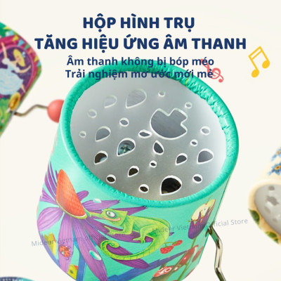 Hộp nhạc mini dây cót cho bé mideer Hand Crank Music Box