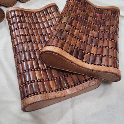 Gối Công Thái Học , Gối Hạt Gỗ Hương - Kích Thước 43cmx24cmx8/4cm ( video , hình thật ) 