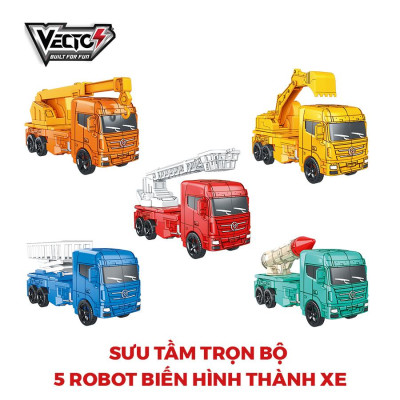 Đồ Chơi Robot Biến Hình Xe Cần Cẩu VECTO VT34/OR
