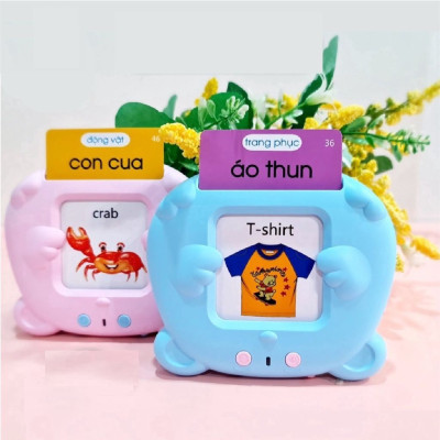 Máy Đọc Thẻ Tiếng Anh, Máy Đọc Thẻ Song Ngữ Anh Việt 255 Thẻ 510 Từ Vựng