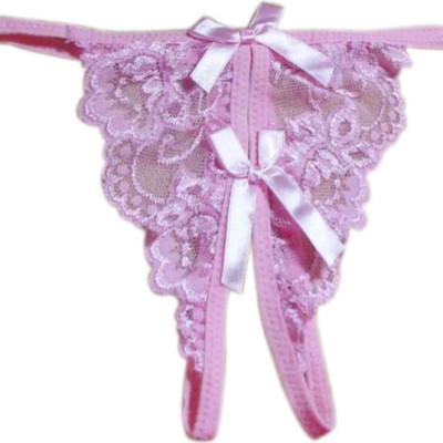 Quần lót nữ ren lọt khe - hồng