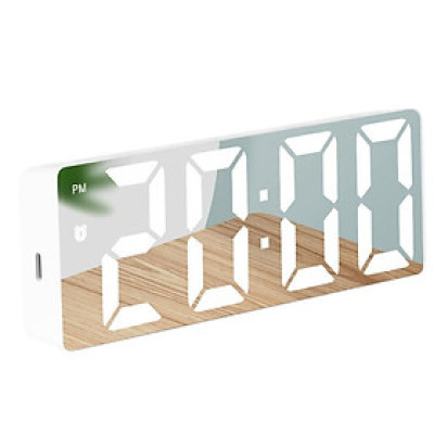 Đồng hồ Gương LED 3D Báo thức Để bàn thông minh đa năng tích hợp Đo nhiệt độ - Miễn Ship