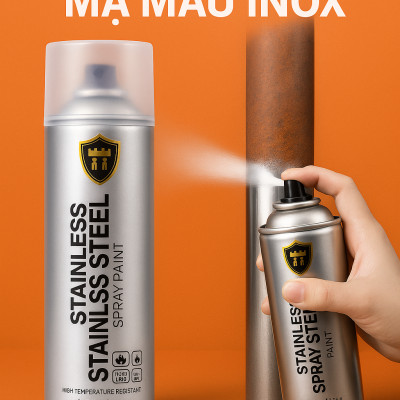 Sơn Mạ Màu Crom Bóng Inox – Bám Dính Tốt, Chống Bong Tróc, Chịu Nhiệt Cực Cao