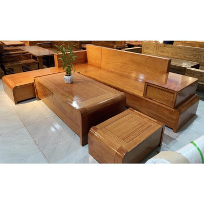 Bàn ghế Chân Cong Gỗ Hương