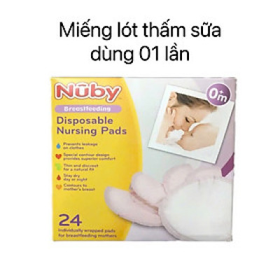 [ 4792-Nuby ] Miếng lót thấm sữa dùng một lần - hộp 24 miếng