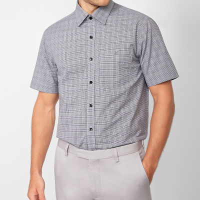 ÁO SƠ MI TAY NGẮN-V46-014618-GY5