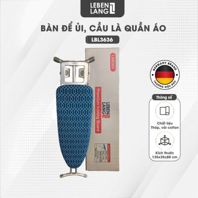 Bàn để ủi quần áo khung bằng thép Lebenlang LBB363