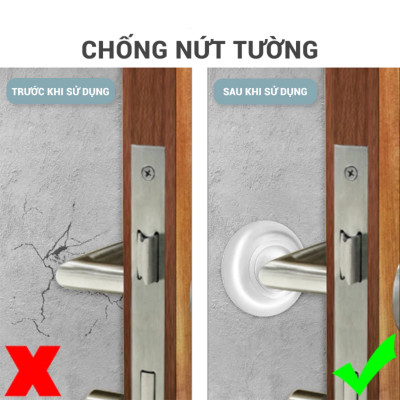 Miếng Silicone, Trong Suốt Dán Tường, Chống Va Đập Cánh Cửa và Đồ Vật, Tiện Dụng Trong Gia Đình, Văn Phòng. Takyhome 1700