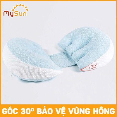 Gối bầu cánh tiên cho bà bầu ôm ngủ kê lưng bụng cao cấp thoải mái bằng vải cotton 100% MySun