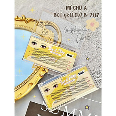 Lông Mi giả New BQI Vàng B-7267 tự nhiên loại chân mi chữ A đơn giản 