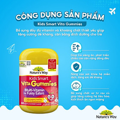 Vitamin tổng hợp cho trẻ biếng ăn, Vitamin D, Canxi Nature