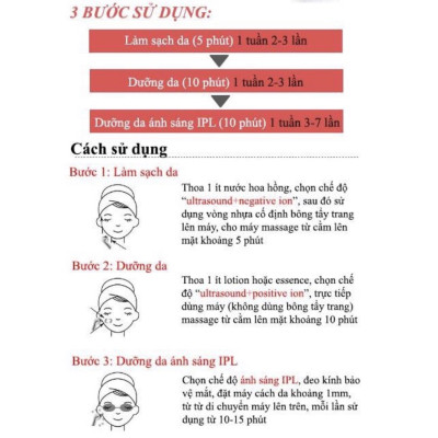 Máy chăm sóc da ánh sáng photon siêu âm 5 trong 1