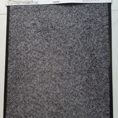 Thảm Welcome cao cấp kích thước 60x90CM CONDOR Đế cao su chống trượt DOORMAT Xám lông chuột