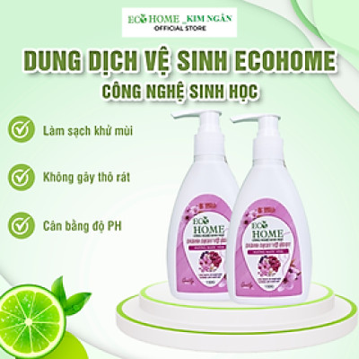 Dung Dịch Vệ Sinh Phụ Nữ Công Nghệ Sinh Học ECOHOME Kim Ngân Store Làm Sạch Dịu Nhẹ, Ngăn Ngừa Vi Khuẩn Xâm Nhập