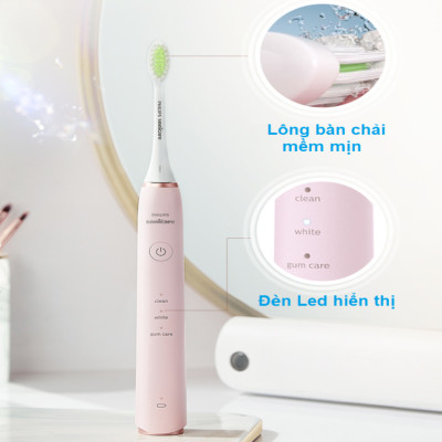 Bàn chải đánh răng điện Philips Sonicare HX2461 Serial 3600 30.000 rung mỗi phút - Hàng Nhập Khẩu