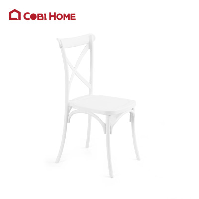 Ghế nhựa đúc phòng tiệc, cửa hàng, nhà hàng màu trắng