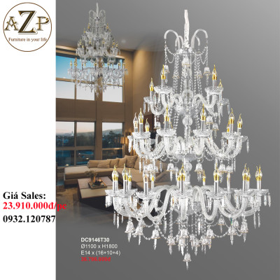 ĐÈN THẢ TRẦN (TAY) / ĐÈN TRANG TRÍ AZP-TT9146 phong cách Tân Cổ Điển, hàng nhập khẩu AZP