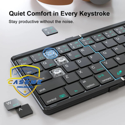 Bàn Phím Bluetooth Gập Gọn Nillkin Cube Chính Hãng – Tích Hợp Touchpad, Bọc Da Cao Cấp, Dành Cho Smartphone, iPad, Laptop - Hàng Chính Hãng