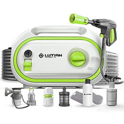 Máy Rửa Xe Áp Lực Cao ABG Lutian Totoro-T4 Công Suất 1400w 100bar, Máy Phun Xịt Rửa Xe Cao Áp, Chuyên Dụng Cho Cửa Hàng Rửa Xe, Nhà, Xưởng Công Nghiệp - Hàng Chính Hãng