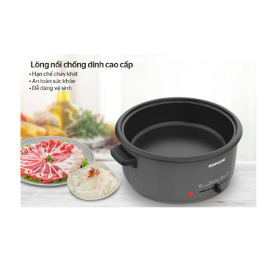 Nồi lẩu điện đa năng Sunhouse SHD4523(3,5L)- Hàng chính hãng