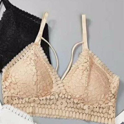 Áo Bra Nữ Ren Hoa Dây Chéo Ngực AL836 – Mềm Mại, Gợi Cảm, Không Gọng