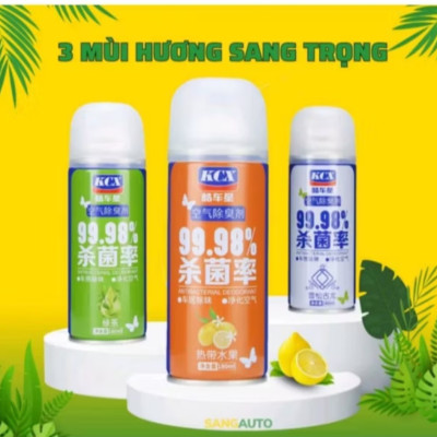 1 CHAI XỊT KHỬ MÙI DIỆT KHUẨN LÀM THƠM XE HƠI ÔTÔ MẪU MỚI CHẤT LƯỢNG