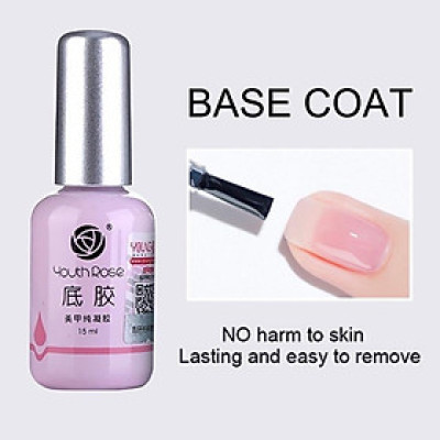 [Loại Rẻ Cho Học Viên] Base Top Hoa Hồng Youth Rose 15ml, Sơn Gel Liên Kết, Top Phủ Bóng, Cứng Móng, Làm Nail Chuyên Dụng