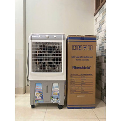 Quạt điều hòa Nineshield KB-588A 45L + tặng 2 đá khô có bánh xe, Motor đồng bền bỉ, êm ái, tiết kiệm điện, dễ dàng vệ sinh, hàng nhập khẩu