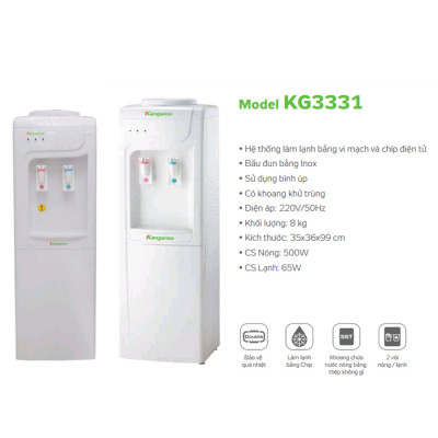 Cây Nước Nóng Lạnh Kangaroo KG3331 (565W)- Hàng Chính Hãng