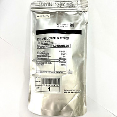 Bột từ Type 21: Dùng cho máy photocopy Ricoh 1060/ 1075/ 2060/ 2075/ 6500/ 7500/ 8000/ 6001/ 8001/9001/ 6002/ 6502/9002/ 6503/7503 ( HA - Hàng nhập khẩu )
