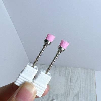 Chổi Vệ Sinh Móng Đầu Cước Hồng, Lắp Được Vào Máy Mài Tích Điện Sau Khi Mài Dũa Móng, Đầu Chổi Phủi Bụi Móng Và Vệ Sinh Đầu Mài, Lau Sạch Bụi Móng