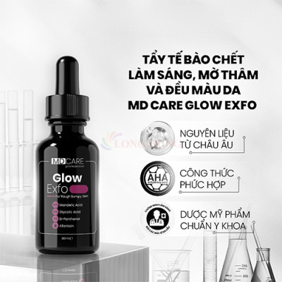 Tẩy tế bào chết MD CARE Glow Exfo (10ml/30ml) - Hàng chính hãng