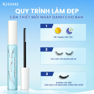 Set Mascara Nâng Rậm Dày Mi Và Mascara Tẩy Trang Mi Kissme Heroine Make (Set 2 cây)