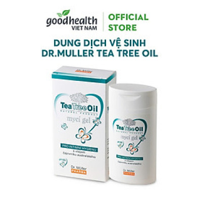 Dung dịch vệ sinh Teatree Oil Gel Dr.Muller Pharma 200ml- Dịu Nhẹ, Kháng khuẩn [ Nhập khẩu chính hãng CH Séc]