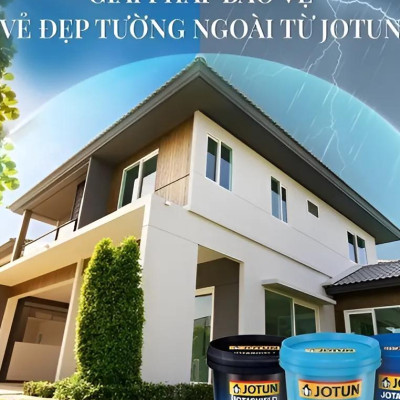 Sơn tường nhà JOTUN JOTASHILED 1L Sạch vượt trội, chống bám bụi (Sơn ngoại thất)