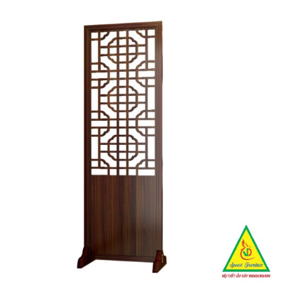 Vách ngăn phòng khách, vách ngăn tủ kệ bằng gỗm bình phong tranh VNTK405 - NỘI THẤT LẮP RÁP VIENDONGADV