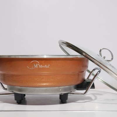 Nồi Chảo Lẩu Điện Đa Năng NK Media MD-CL8399 Kèm Khay Hấp - Hàng Chính Hãng