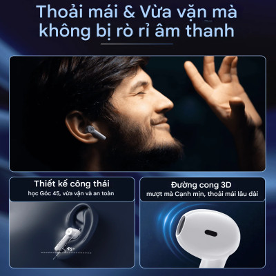 Tai nghe Bluetooth 5.0 Choetech BH-T19 (Pin 300mAh, Chống Nước IPX4) - Hàng chính hãng