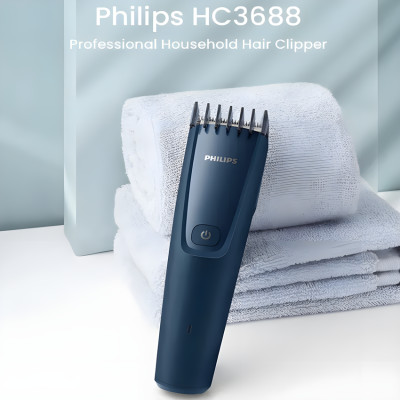 Tông đơ cắt tóc trẻ em, series 3000 đời mới. Thương hiệu Hà Lan cao cấp Philips - HC3688/15. Hàng Chính Hãng