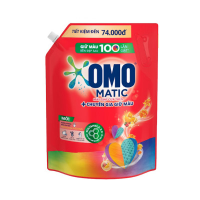 Túi Nước giặt OMO Matic Cửa Trên Hương Cam & Hổ phách Chuyên Gia Giữ Màu 3.6KG