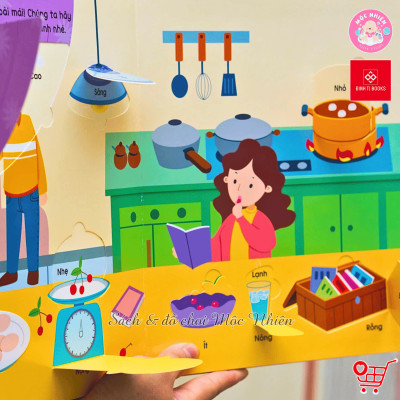 Sách tương tác - Lift the flap - Lật mở khám phá - So sánh - Đinh Tị Books