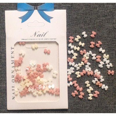 Charm Nơ Nhựa Mix Màu Làm Nail, Chất Liệu Nhựa Cao Cấp, Set Trang Trí Móng Nhiều Màu Sắc Tươi Sáng Dành Cho Thợ Làm Nail Nữ Women