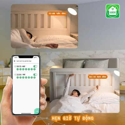 Công Tắc Wifi Hunonic Datic 4 Nút Ấn Chữ Nhật, Bật Tắt Từ Xa Trên Điện Thoại Và Ra Lệnh Giọng Nói