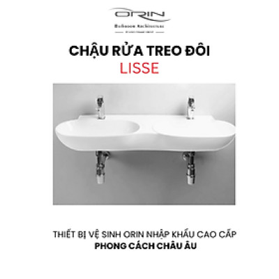 Chậu rửa treo đôi nhập khẩu ORIN Lisse