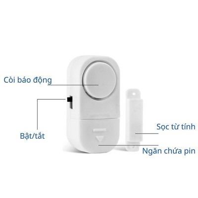 Chuông Báo Động cửa nhà nhỏ gọn, tiện dụng - Hàng chính hãng
