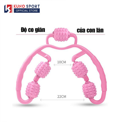 Con lăn massage KUNOSPORT giúp bắp chân tay thon gọn giãn cơ tập yoga,mát xa vai cổ nam nữ tiện lợi dụng cụ mát xa cao cấp