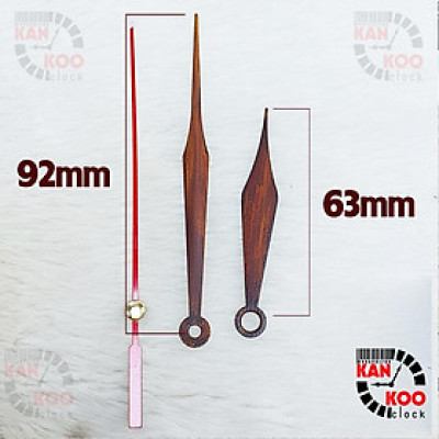 Kim đồng hồ treo tường cao cấp màu gỗ phù hợp mặt đồng hồ 25cm đến 32cm