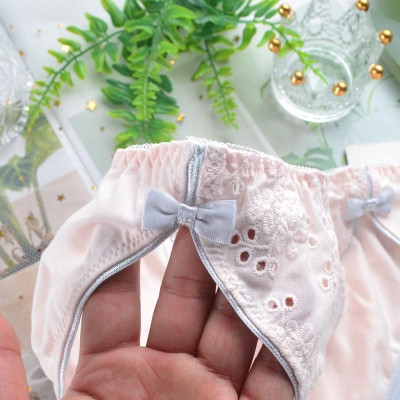 Quần Lót Cotton Retro Eo Giữa Hoạ Tiết Thêu Tinh Tế Hàng Cao Cấp WL82